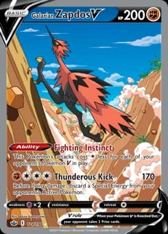 Galarian Zapdos V Chilling Reign 174