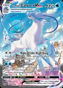 Ice Rider Calyrex VMAX Chilling Reign 203