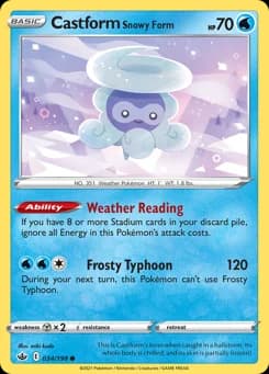 Castform Snowy Form Chilling Reign 34