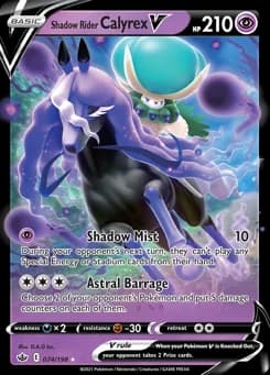 Shadow Rider Calyrex V Chilling Reign 74
