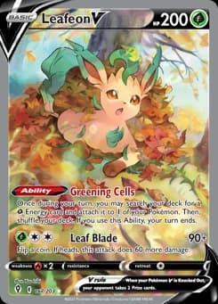 Leafeon V Evolving Skies 167