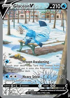Glaceon V Evolving Skies 175