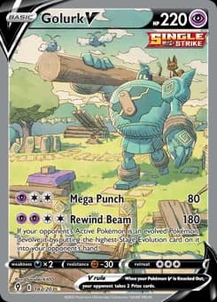 Golurk V Evolving Skies 182