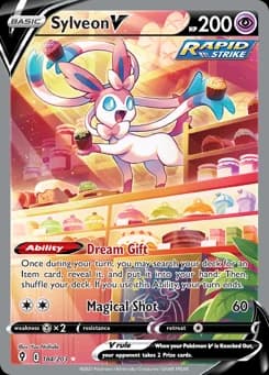 Sylveon V Evolving Skies 184