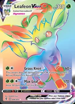 Leafeon VMAX Evolving Skies 204