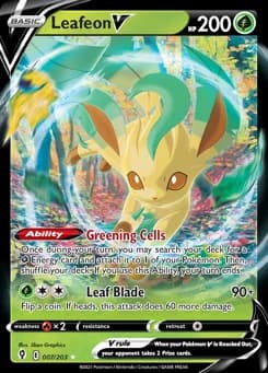 Leafeon V Evolving Skies 7