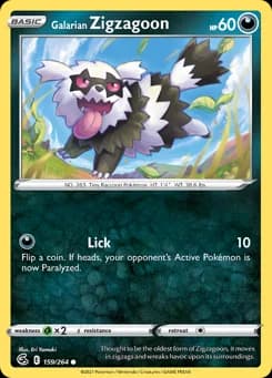 Galarian Zigzagoon Fusion Strike 159
