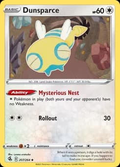 Dunsparce Fusion Strike 207