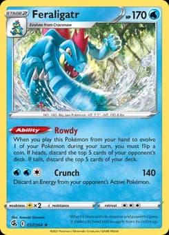 Feraligatr Fusion Strike 57