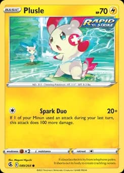 Plusle Fusion Strike 89