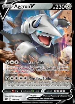 Aggron V Brilliant Stars 96