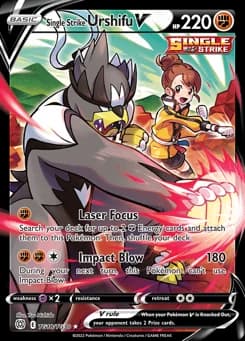 Single Strike Urshifu V Brilliant Stars Trainer Gallery TG18