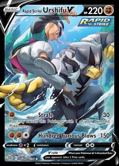 Rapid Strike Urshifu V Brilliant Stars Trainer Gallery TG20
