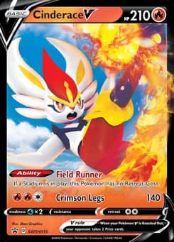 Cinderace V SWSH Black Star Promos SWSH015