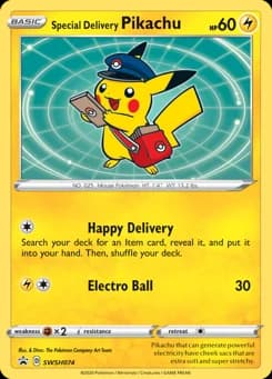 Special Delivery Pikachu SWSH Black Star Promos SWSH074