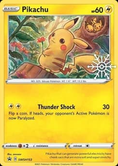 Pikachu SWSH Black Star Promos SWSH153