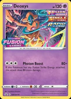 Deoxys SWSH Black Star Promos SWSH170