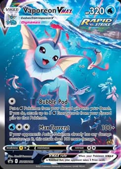 Vaporeon VMAX SWSH Black Star Promos SWSH182