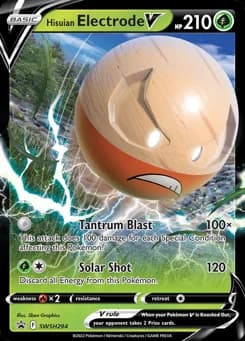 Hisuian Electrode V SWSH Black Star Promos SWSH294