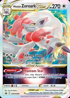 Hisuian Zoroark VSTAR SWSH Black Star Promos SWSH298