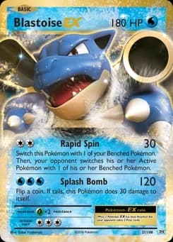 Blastoise-EX Evolutions 21