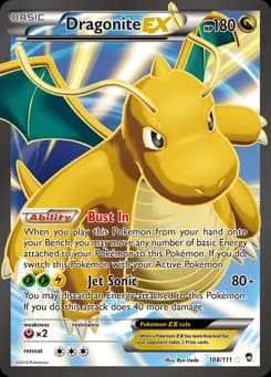 Dragonite-EX Furious Fists 108