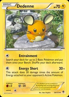 Dedenne Furious Fists 34