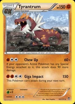 Tyrantrum Furious Fists 62