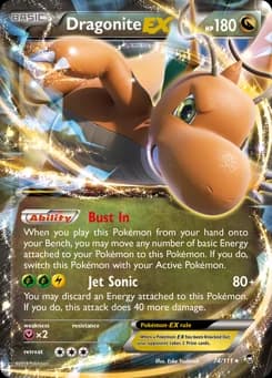 Dragonite-EX Furious Fists 74