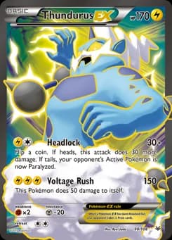 Thundurus-EX Roaring Skies 98