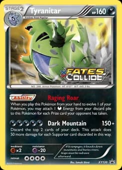 Tyranitar XY Black Star Promos XY130