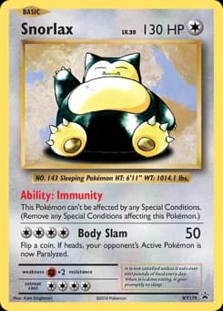 Snorlax XY Black Star Promos XY179