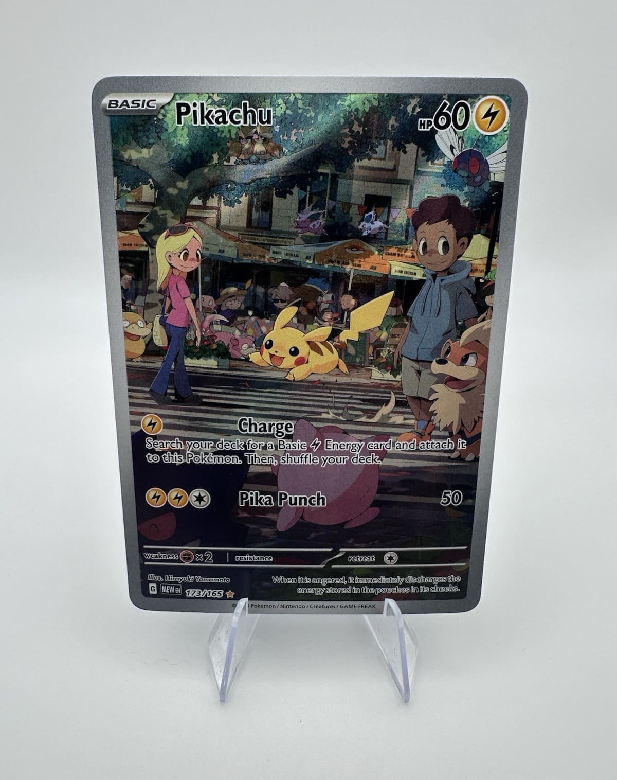 Pokémon Pikachu 173/165 Scarlet & Violet 151 IR - PACK FRESH
